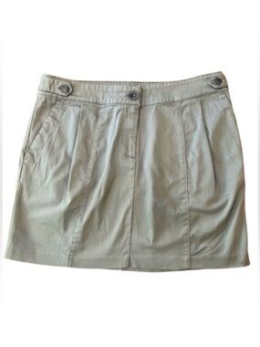 Gap Grey Linen Mini Skirt